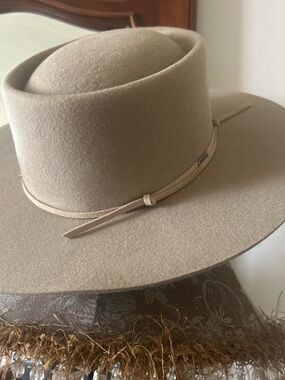 Brixton Tan Wool Felt Rancher Hat